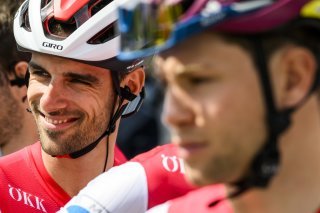 Antoine Debons (au second plan) avait participé au TDR avec le maillot de la Suisse. Il vient de signer un contrat pro pour 2024 avec une équipe italienne.